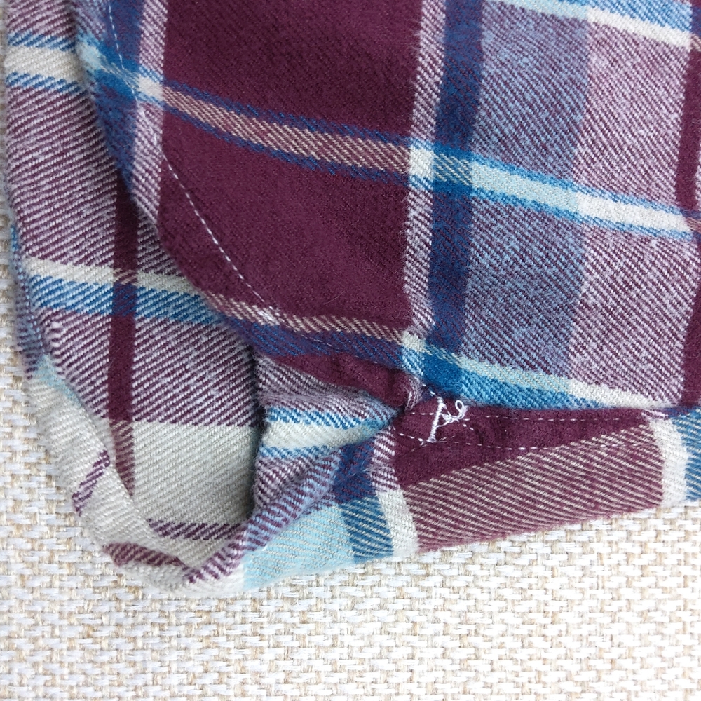 Woolrich Womens Plaid Button Up Flannel Shirt Sz S/P Cotton Cabincore Western - Picture 8 of 14